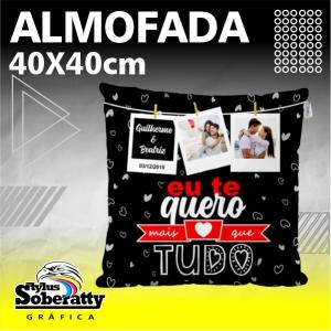 ALMOFADA SUBLIMAÇÃO TOTAL MICROFIBRA  PERSONALIZADA TOTAL  COSTURADA 