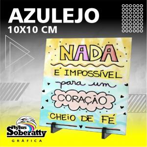 AZULEJO 10x10CM AZULEJO 10X10CM PERSONALIZADO RESINADO SUBLIMAÇÃO 