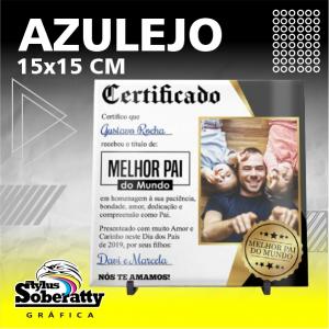 AZULEJO 15X15CM AZULEJO 15X15CM PERSONALIZADO RESINADO SUBLIMAÇÃO 
