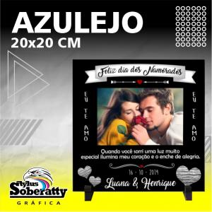 AZULEJO 20X20CM AZULEJO 20X20CM PERSONALIZADO RESINADO SUBLIMAÇÃO 