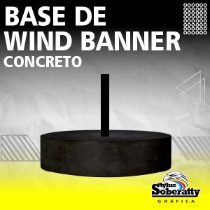 BASE DE CONCRETO PARA WIND BANNER CONCRETO     