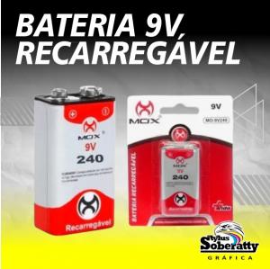 Bateria 9V Recarregável      