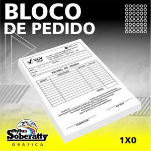 BLOCO 21X30 - 1/0 - 100X1 VIA Offset 75g/m² 21x30 1/0   
