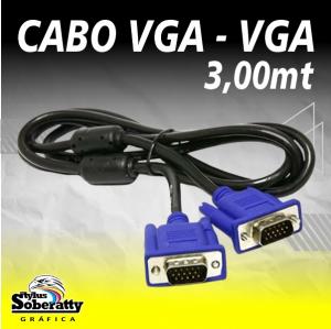 Cabo VGA - VGA 3,00 MT      