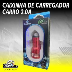 Caixinha de Carregador Carro - 2.0A      