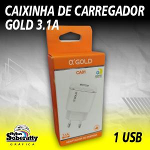 Caixinha de Carregador Gold - 3.1A      