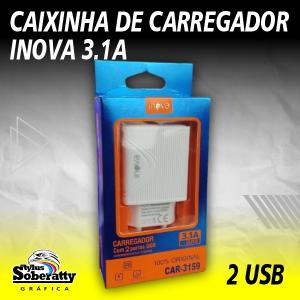 Caixinha de Carregador Inova- 3.1A      