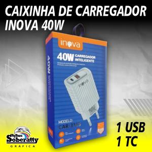 Caixinha de Carregador Inova 40W      