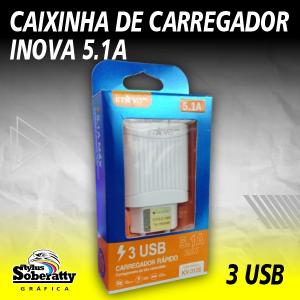 Caixinha de Carregador Inova- 5.1A      