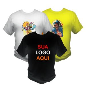 Camisa Algodão estampa em DTF - A3 (28x42) 100% ALGODÃO 28x42cm 4x0   CAMISA TODAS AS CORES