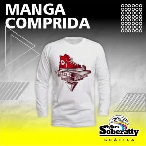 Camisa Branca manga longa 100% Poliéster A3 4/0   