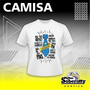 Camisa Branca 100% Poliéster A3 4/0   