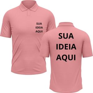 Camisa Polo cores claras (peito e costas) Piquê 100% Poliéster A3 4/0   