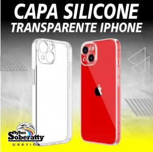Capa Silicone Transparente Iphone      