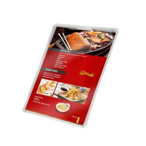CARDÁPIO PLASTIFICADO A3 - 4/0 (colchê) PAPEL COLCHÊ 250G + PLASTIFICAÇÃO A3 - 31x40 4X0   IMPRESSÃO FRENTE