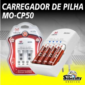 Carregador de Pilha MO-CP50      