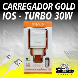Carregador Gold IOS - TURBO 30W      