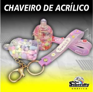 CHAVEIRO DE ACRÍLICO      