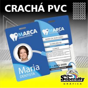 CRACHÁ / CREDENCIAL DE PVC PVC 5.5 x 8.5 4/4  Cantos Arredondados SOMENTE CARTÃO