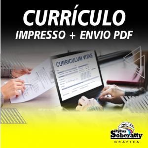 Currículo Impresso + Envio PDF      