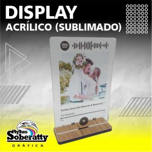 DISPLAY TROFÉU - SUBLIMAÇÃO ACRÍLICO 10X15CM PERSONALIZADO Sublimaçao Base de Madeira 