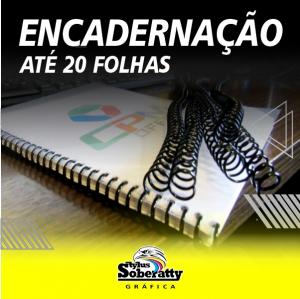 Encadernação até 20 folhas      