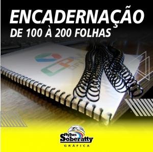 Encadernação de 100 à 200 folhas      