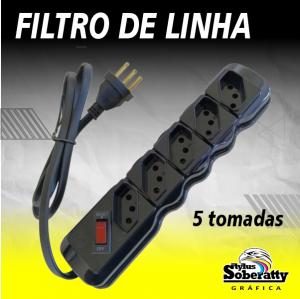 Filtro de Linha 5 tomadas      