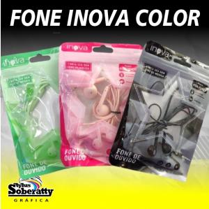 Fone de Ouvido Inova Color      