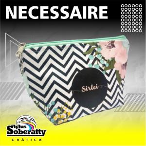 Necessaire Slim Grande Nylon 600 - DURATRAN ACETINADO 28x15x9CM PERSONALIZADA  SUBLIMAÇÃO 
