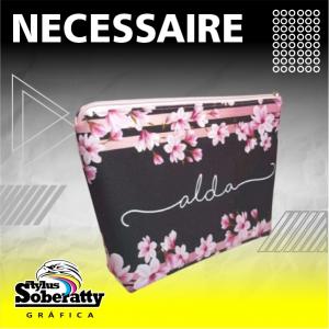 Necessaire Slim Média Nylon 600 - Duratran Acetinado 18x11x6CM PERSONALIZADA  SUBLIMAÇÃO 