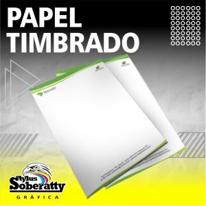 Papel Timbrado (21x30CM) Offset 90g/m² 21x30CM 4X0   PERSONALIZADO FRENTE