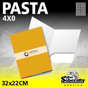PASTA COM BOLSO COUCHÊ 250G 32X22CM 4X0   