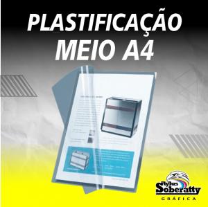 Plastificação Meio A4      