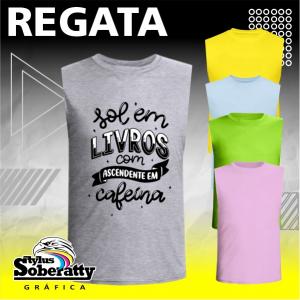 Camisa Regata Cores Claras 100% Poliéster A3 4/0   