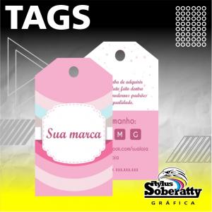 Tag Gravatinha 8,5x4,5cm Triplex 250g 8,5x4,5cm 4/4 Verniz Brilho Total Frente Faca Especial 
