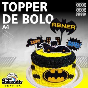 TOPPER DE BOLO COMPLETO PAPEL FOTOGRÁFICO FOLHA A4  BRILHOSO RECORTE PERSONALIZADO